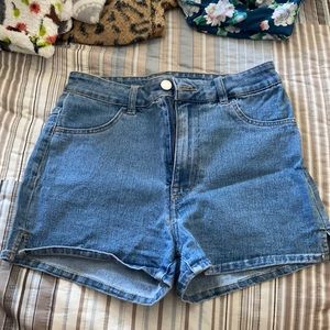H&M jean shorts. High waisted super cute